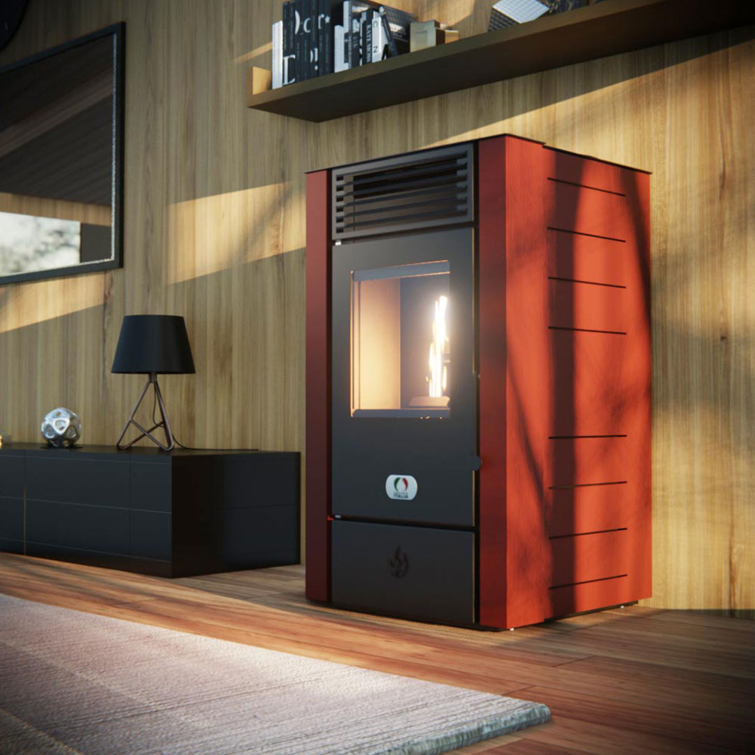 Stufa pellet aria - Alaska- 10kw